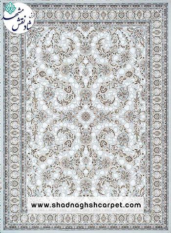 فرش 1500 شانه افشان نقره ای